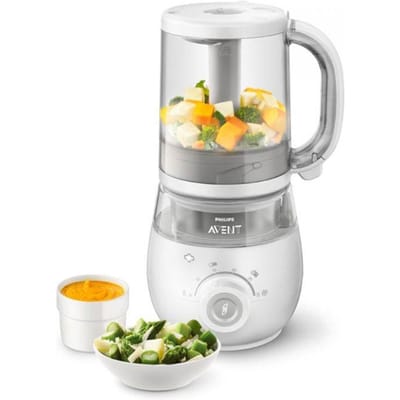 4-in-1 Baby Stoomkoker-Mixer - PHILIPS AVENT - Stoomt - Pureert - Verwarmt op - Ontdooit