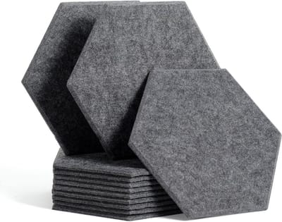 Lexium Geluidsdempende panelen - Akoestische Schuimmatten - Geluid Absorber - Echoreductie - voor Opnamestudio's en Thuisstudio's - Akoestisch Studioschuim - Geluidsdemping panelen - Wedge Tiles -