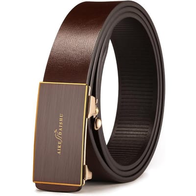 Nieuwe Heren Echt Leer Automatische Gesp Leer Riem Veelzijdige Zakelijke Casual Broekriem Middelbare Leeftijd en Jonge Riem Riem Mannen 105cm black