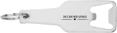 Akyol - opa je bent mijn superheld flesopener - Opa - cadeau opa - leuk cadeau voor je opa om te geven - verjaardag opa - 105 x 25mm