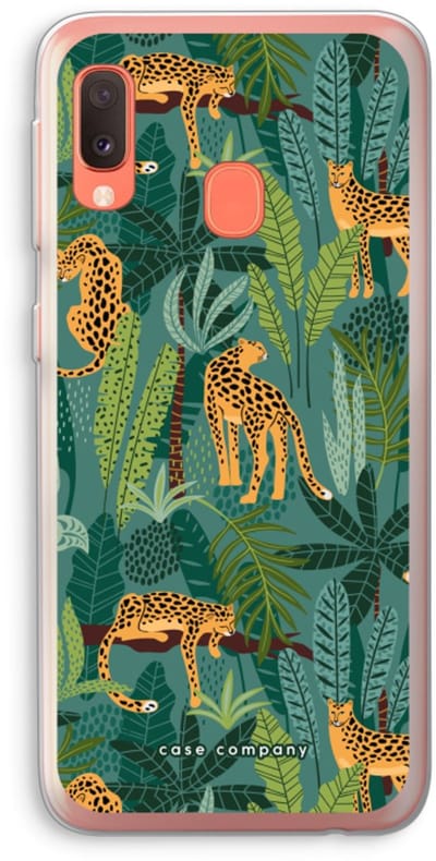 Case Company® - Hoesje geschikt voor Samsung Galaxy A20e hoesje - Luipaard 2 - Soft Cover Telefoonhoesje - Bescherming aan alle Kanten en Schermrand