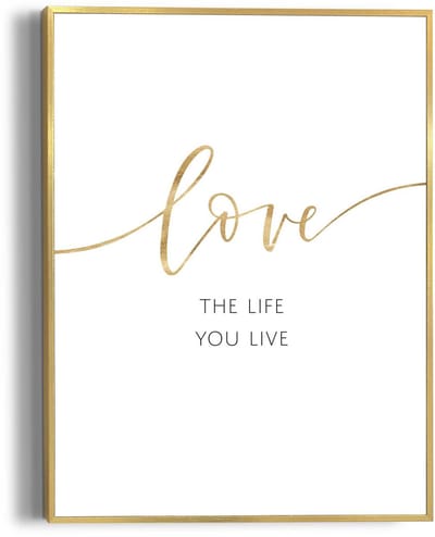 Schilderij Life is Love - 40 x 30 - Hout - REINDERS
