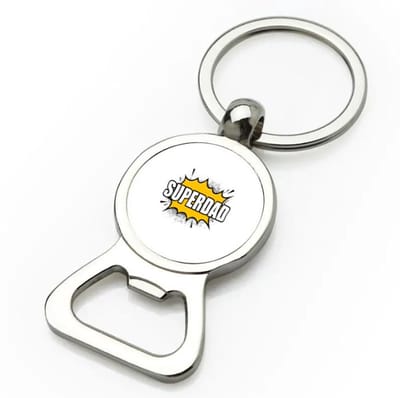 Akyol - superdad flesopener - Papa - supervader - vader cadeautjes - vaderdag - verjaardagscadeau - verjaardag - cadeau - geschenk - kado - gift - vader artikelen - 9 bij 3 cm
