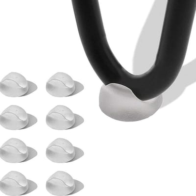 8 Rubber Beschermers voor Hairpin Poten, Ideaal voor Tafel- en Stoelpootbescherming, Vloerbeschermers voor Meubels, Geschikt voor Dikke Stangen van 3/8-1/2 Inch