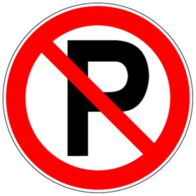 Picto Parkeren Verboden Sticker 90 Mm 800221