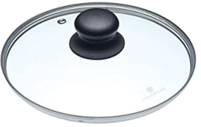 Glazen Pan deksel 20 cm – Geschikt voor Pannen en Koekenpannen – Tempered Glass met Roestvrijstalen Rand
