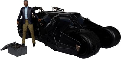 Actiefiguur Voertuig Set Batman The Dark Knight Lucius Fox en Tumbler