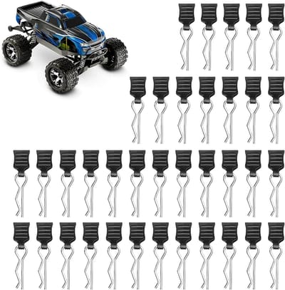 36 Stuks RVS Body Clips voor RC Auto's - Reserveonderdelen en Accessoires voor 1/10, 1/12, 1/16 Modellen