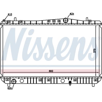 Radiator, motorkoeling NISSENS 61664