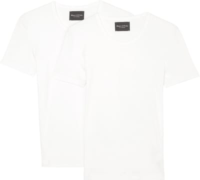 Marc O'Polo Heren onderhemd lange mouw 2 pack Iconic Rib Organic Cotton