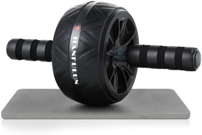 PromoHome Fitness Roller met Kniebeschermer - Effectieve Buikspiertraining