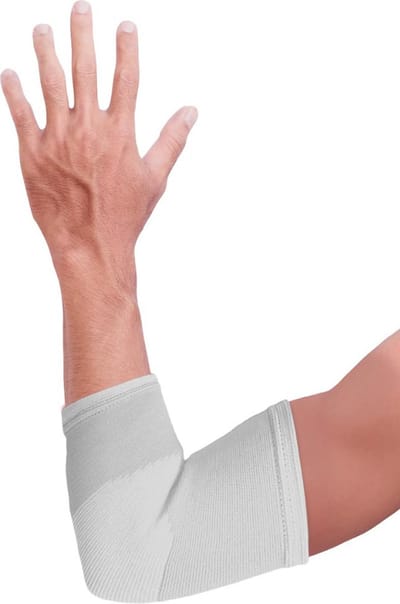 Mövibrace - Elleboogbrace - Elleboogbandage - Ondersteuning elleboog - Unisex - Wit - Maat XS