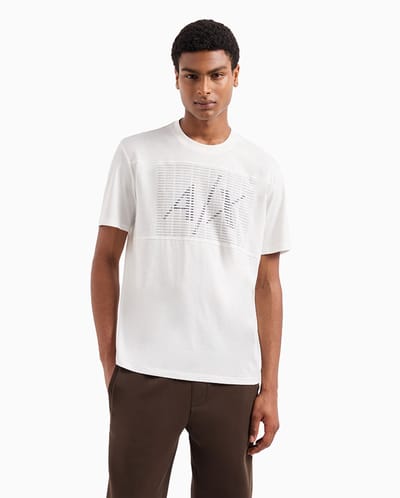Armani Exchange 6dztjd_zjbyz T-shirt Met Korte Mouwen Wit XS Man