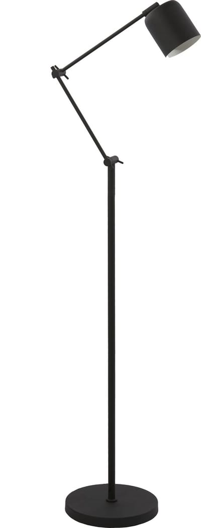 Light & Living Vloerlamp Rijeka - Mat zwart - Ø10cm - Modern - Staande lampen voor Woonkamer - Slaapkamer