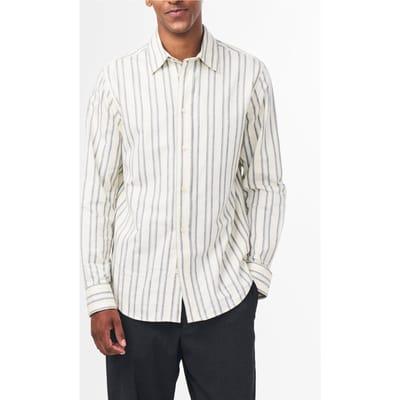 NN.07 Colby Shirt Off White Stripe Size: S | Casual Shirts Outlet | Heren | Wit