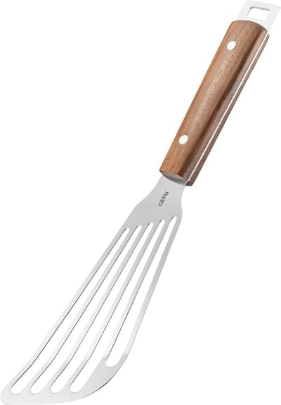 GEFU MADERO Spatel – RVS en Walnotenhout – Flexibele Bakspaan – 31,8 cm