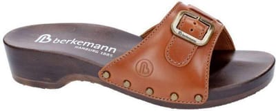 Berkemann -Dames -  cognac/caramel - slippers & muiltjes - maat 36.5