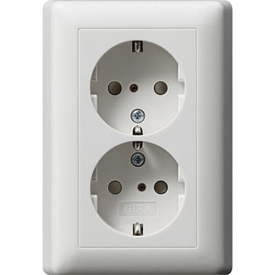 Gira wandcontactdoos systeem 55 (WCD-schakelmateriaal) - 078327 - E2FX6