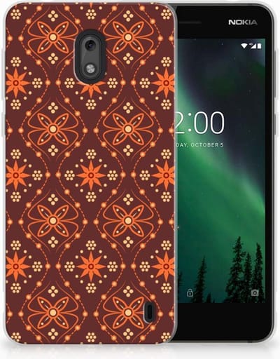 Nokia 2 TPU bumper Batik Brown