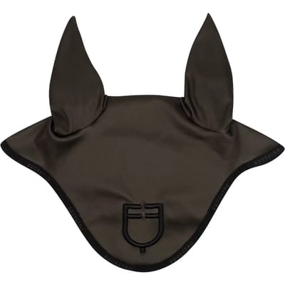 Korte muts van technische stof met logo Equestro