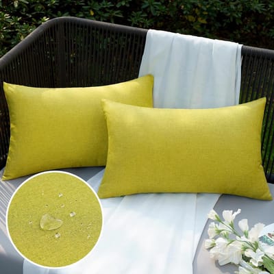 EMEMA Waterdichte kussenslopen voor buiten, 30 x 50 cm, rustieke decoratieve kussenhoezen kussenhoes rechthoek voor terras, bank, thuis, bed, boerderij, auto, decoratie, set van 2