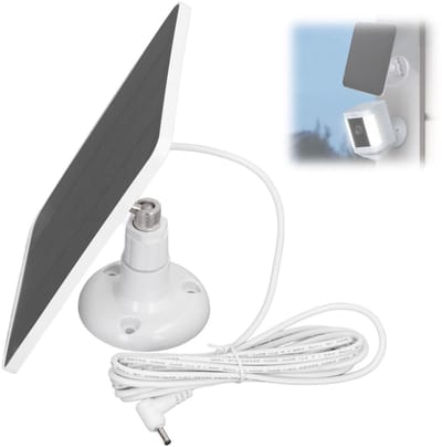Allecto - 10W Zonnepaneel - Oplaadbare zonnepaneel - IP65 Waterdicht - Energiezuinig - Voor Beveiligingscamera's - Geschikt voor Ring Spotlight en ...
