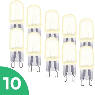 Trixline Mini Halogeenlamp G9 - 28W - Warm Wit Licht (2700K) - 300 lm - 2 jaar - Dimbaar - 10 stuks