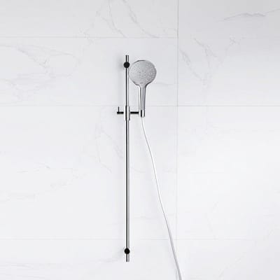 FugaFlow Eccelente Acces glijstangset met ronde handdouche, gladde doucheslang chroom