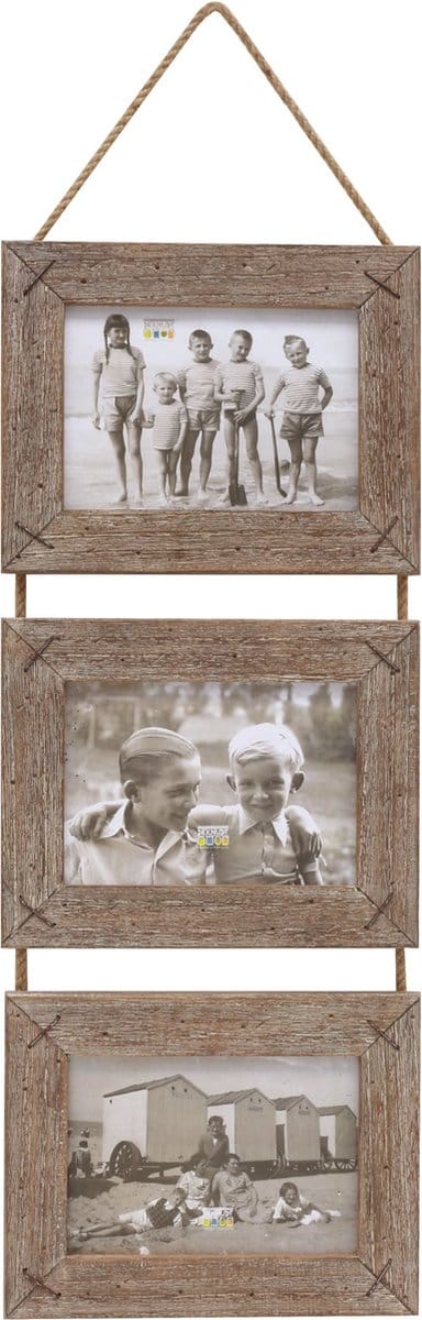 Deknudt Frames multifotolijst S67TV1 P3 - vergrijsd - 3x foto 13x18 cm