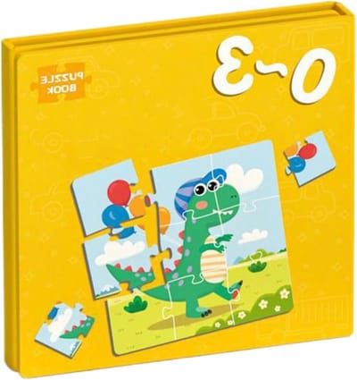 Magnetische Puzzel - Kinderspel Educatief Speelgoed - Cognitieve Ontwikkeling - Biologisch Leerinstrument - 19 x 19 x 0.1 cm - Geel