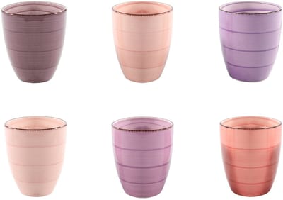 Koffiemok - Mykonos - Assorti - Z/Oor 6 Stuks