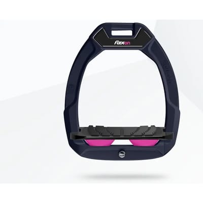 Veiligheidspantser voor paardrijden Hellend Grip Blauw/Zwart/Roze Flex-On Safe-On