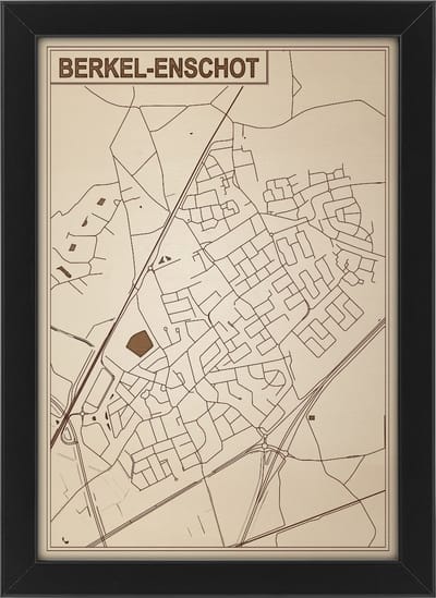 Decoratief Beeld - Houten Van Berkel-enschot - Hout - Bekroned - Bruin - 21 X 30 Cm