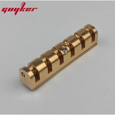 42 mm In hoogte Verstelbare Messing Roller Gitaar Topkam Vervanging Voor Les Paul Lp Sg Stijl Elektrische Gitaars brown