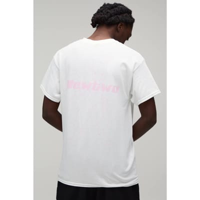 Oversized Mewtwo Pokémon Licentie Print T-shirt | White | Size Medium