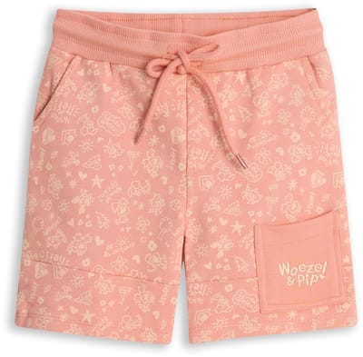 Woezel & Pip Korte Broek Jongens Short - Blooming Dahlia - Maat 74/80