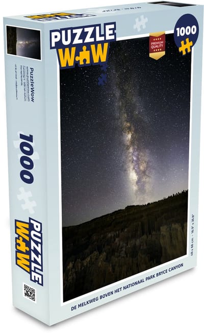 Puzzel De melkweg boven het Nationaal park Bryce Canyon - Legpuzzel - Puzzel 1000 stukjes volwassenen