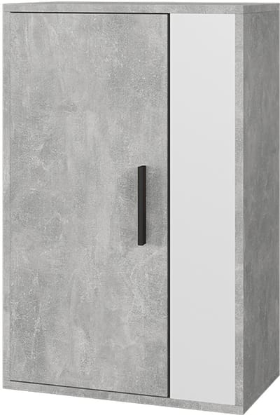 Vicco Berno Wandkast – 50.1 x 78.4 cm met 2 compartimenten Beton/Wit