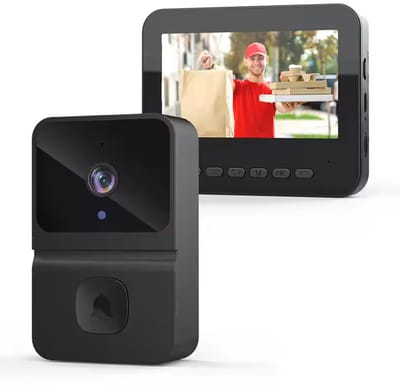 Slimme Video Deurbel met Scherm – Videofoon – Videodeurbel met 4.3 Inch Monitor & Display – Deurbellen met Camera – Doorbell – Waterdicht – Nachtzicht