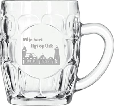 Gegraveerde Bierpul 55cl Urk
