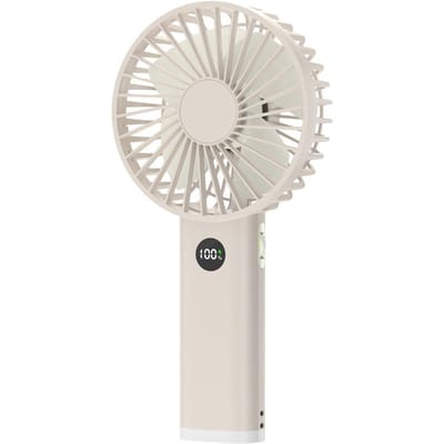 Mini Ventilatoren100-snelheden High-end met Nachtlampje USB Handheld Draagbaar Oplaadbaar Goede Textuur Nachtlampje Stijlvol Eenvoudig Ontwerp