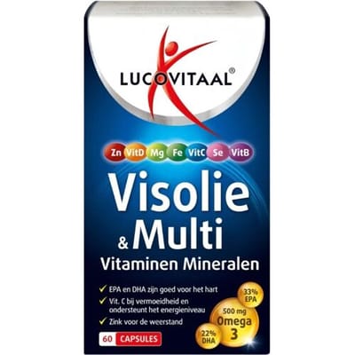 Lucovitaal Visolie & Multivitaminen & Mineralen 60 Capsules