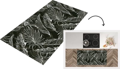 Keukenloper - Loper keuken - Palmblad - Tropisch - Design - Hawaii - 120x60 cm - Keukenloper vinyl
