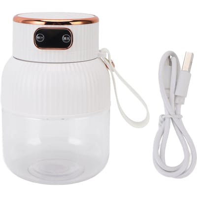 Tasse à jus portable Grande capacité Multifonctionnelle Détachable Presse-agrumes électrique pour réunions Famille L(for 6.5-9kg) blanc