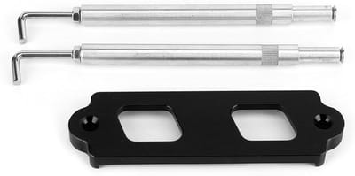 Batterijhouder Kit - Accuklemset Batterijbeugel - Motorruimte Organisatie - Geanodiseerde Aluminiumlegering - 161 x 12 x 49 mm - Zwart
