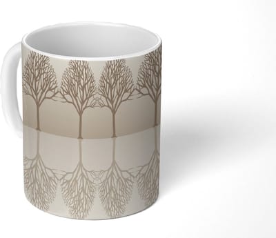 Mok - Koffiemok - Design - Bomen - Bos - Mokken - 350 ML - Beker - Koffiemokken - Theemok