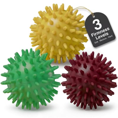 Dailygoods- Massagebal Set 3 Stuks - Stekelige Massageballen - Triggerpoint Ballen - Fysiotherapie - Plantaire Fasciitis - Myofasciale Release - Triggerpointbal