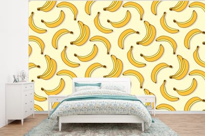 Behang - Fotobehang Fruit - Design - Banaan - Breedte 320 cm x hoogte 240 cm