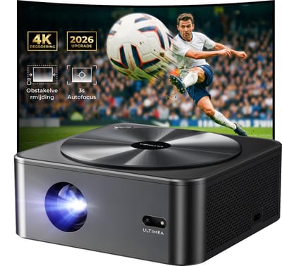 ULTIMEA Apollo P40 - Smart Projector, Native 1080P met Autofocus&6D Trapeziumcorrecti, 700 ANSI Lumen, 4K Thuisbioscoop Beamer, Zwart