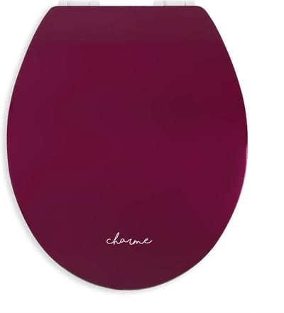Toiletbril Hout - Toiletdeksel WC bril - Badkamer Renovatie - Soft-close Mechanisme - Universele Pasvorm - Berry Red